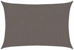 Sonnensegel 160 G/m&sup2; Anthrazit 2x3 M Hdpe Vidaxl