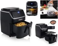 2in1 Digitale Hei&szlig;luftfritteuse & Dampfgarer Mit 2tlg Zubeh&ouml;rset 6,5ltr...