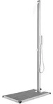 Vidaxl Garden Shower With Grey Base 225 Cm Stainless Steel (315942+48205)