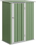 Ger&auml;tehaus Gartenhaus Ger&auml;teschuppen Mit T&uuml;r Outdoor Stahl Gr&uuml;n 142 X 84 X...