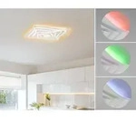Fischer&honsel - Led Deckenleuchte Hero Dimmbar, Tageslicht & Rgb, Quadrat 50cm