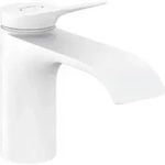 Hansgrohe - Vivenis - Waschtischarmatur 80, Mit Ablaufgarnitur, Ecosmart, Wei&szlig; Matt
