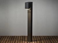 Moderne Pollerleuchte Pollux In Schwarz, H&ouml;he 100cm