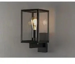 Konstsmide Lighting - Stehende Au&szlig;enwandlaterne Carpi Schwarz Mit Klarglas, H&ouml;he