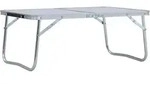 Klappbarer Campingtisch Wei&szlig; Aluminium 60 X 40 Cm Vidaxl