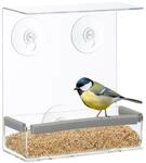 Relaxdays - Vogelfutterhaus, Vogelfutterspender Aus Acryl, Vogelhaus F&uuml;r