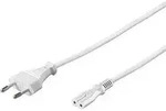 Goobay Euro-netzkabel, 3 M, Wei&szlig;
