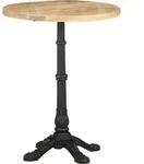 Bistrotisch &Oslash;60x76 Cm Raues Mangoholz - Vidaxl
