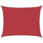 Sonnensegel 160 G/m&sup2; Rot 6x8 M Hdpe Vidaxl