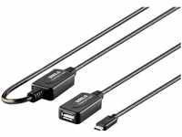 Renkforce - USB-Kabel usb 2.0 usb-c® Stecker, usb-a Buchse 7.50 m Schwarz vergoldete