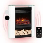Klarstein - Studio 5 Arc Elektrokamin 1800 W Led-flammen Heizl&uuml;fter Fernbedienung