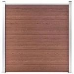 Vidaxl Garden Fence Wpc 180x186 Cm Brown