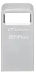 Kingston Usb 3.2-flash-laufwerk Datatraveler Micro 256 Gb Usb 3.2 Silber
