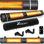 Infrarot Heizstrahler 3000w Schwarz Mit Fernbedienung & Abdeckung W&auml;rmestrahler