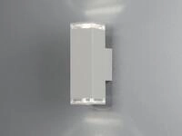 Konstsmide Lighting - Alu Au&szlig;enwandleuchte Pollux Up And Down Wei&szlig; Effektstreifen