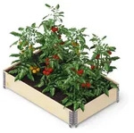 Upyard - Kronus Palettenrahmen Hochbeet 80x60x19,5cm Stapelbar Aufsatzrahmen