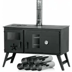Campfeuer - Zeltofen 28,5 X 58,5 X 260 Cm Zeltheizung, Holzofen F&uuml;r Camping