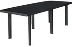 Gartentisch Anthrazit 216x90x72 Cm Kunststoff - Vidaxl