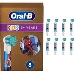 Oral-b - Kids Spiderman 8er, Aufsteckb&uuml;rste - Wei&szlig;, Frustfreie Verpackung