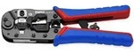 Knipex 97 51 13 Crimpzange F&uuml;r Rj45-westernstecker Mit Mehrkomponenten-h&uuml;llen