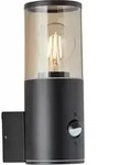 Sergioro Au&szlig;enwandleuchte Bewegungsmelder Schwarz Matt 1x A60, E27, 20w, Geeignet