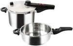 Kelomat Schnellkochtopf Alfa Set Induktion &Oslash;22cm 6 + 3 Liter