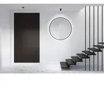 Black Oros Light Spiegel - Rund, 100 Cm - Runder Wandspiegel In Matt Schwarz -