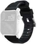 Nomad - Rugged Strap Black Connectoor Silver 42/44/45/49mm