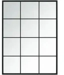 Wandspiegel Schwarz 80x60 Cm Metall - Vidaxl