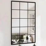 Wandspiegel Schwarz 100x60 Cm Metall - Vidaxl