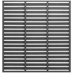 Zaunelement Wpc 180x180 Cm Grau - Vidaxl