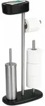 Stand Wc-garnitur Mit Box Rivazza, 4 In 1, Toilettenpapierst&auml;nder Mit Ablage Wenko