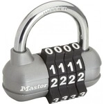 Master Lock - P22164 Vorh&auml;ngeschloss Silber, Schwarz Zahlenschloss