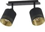 Eglo - 2er Spot Esteperra Schwarz-gold 33,5 X 9 Cm E27 Deckenlampen & Kronleuchter