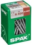 Spax Hi.force, 6 X 100 Mm, 24 St&uuml;ck, Teilgewinde, Tellerkopf, T-star Plus T30,...