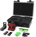 Kreuzlinienlaser Skl 3x360&deg;, 520nm, Gr&uuml;n, 1/4' Und 5/8' Gewinde Im Koffer - Stier