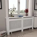 Heizk&ouml;rperabdeckung Wei&szlig; 172&times;19&times;81,5 Cm Mdf - Vidaxl