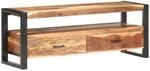 Vidaxl - Tv-schrank 120x35x45 Cm Massivholz Honigfarben