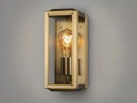 Konstsmide Lighting - Schmale Au&szlig;enwandlaterne Carpi Messing Mit Klarglas, H&ouml;he
