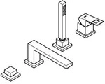 Grohe 4-loch Einhand-wannenkombination Eurocube 198971, Eigensicher, Supersteel