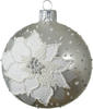 Weihnachtskugel aus Glas ø 8 cm silber Christbaumschmuck - Kaemingk