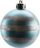 Trendline - Weihnachtskugeln bruchfest 6 Stück, 6 cm ø dämmerungsblau Christbaum