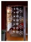 Hellum Led-schneeflocken-vorhang H 1,5m 75 Led Warm-wei&szlig;