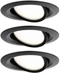 Paulmann 93082 Set Nova Plus Led-einbauleuchte Led 6 W Schwarz