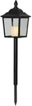 Star Trading Laterne Flame Lantern, Grablicht, Metall, Schwarz, Led, Timer,
