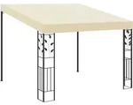 Wand-pavillon 3x3x2,5 M Cremewei&szlig; - Vidaxl