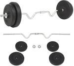 Langhantel-set 30 Kg - Vidaxl