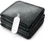 Sinnlein&reg; Heizdecke Elektrisch 180x130cm Grau W&auml;rmeunterbett Xxl Heizmatte