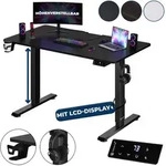 H&ouml;henverstellbarer Schreibtisch Mit Tischplatte Elektrisch Lcd- Display 73-118cm