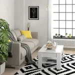 Vicco - Couchtisch Milan, Wei&szlig;, 92.2 X 65 Cm